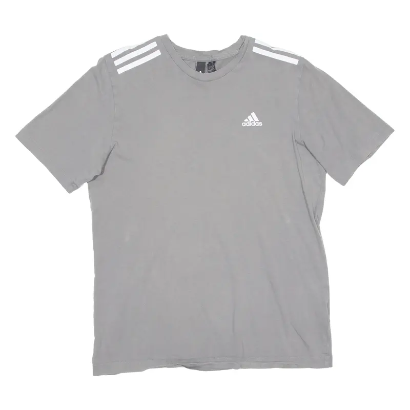 Adidas Mens T-Shirt Grey S 1