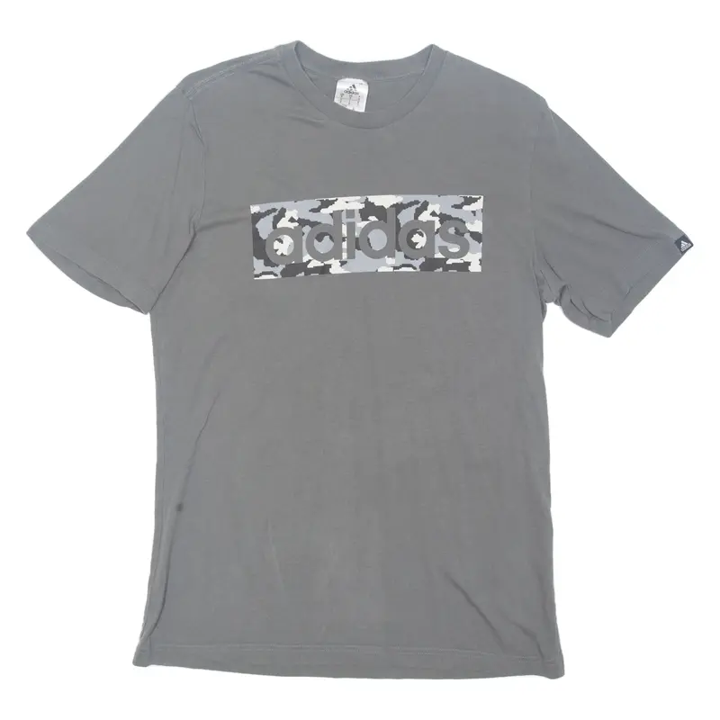Adidas Mens T-Shirt Grey S 1