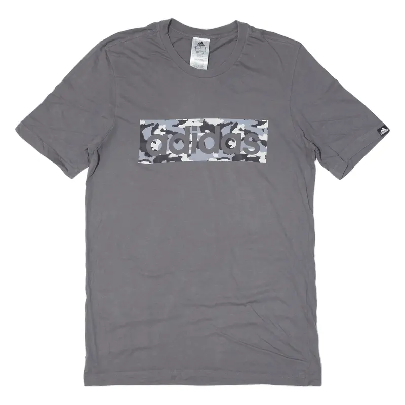 Adidas Mens T-Shirt Grey S 1
