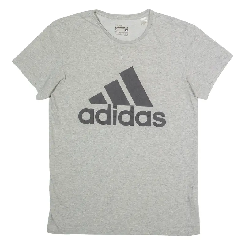 Adidas Mens T-Shirt Grey S 1