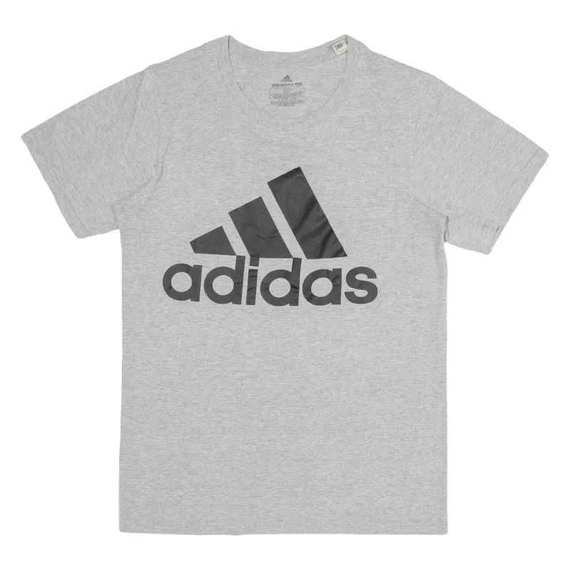 Adidas Mens T-Shirt Grey S 1