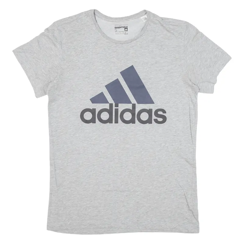 Adidas Mens T-Shirt Grey S 1