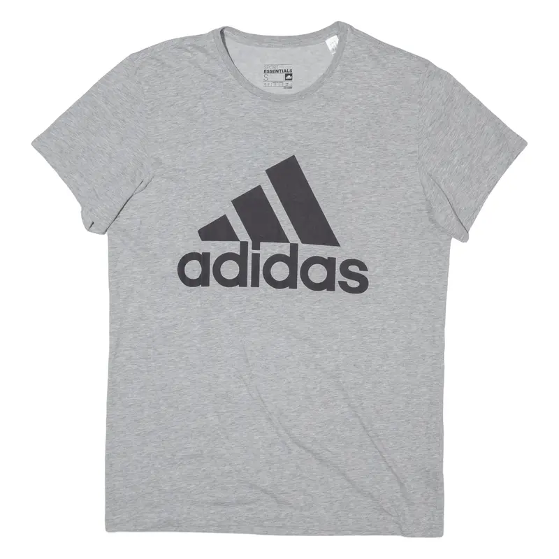 Adidas Mens T-Shirt Grey S 1