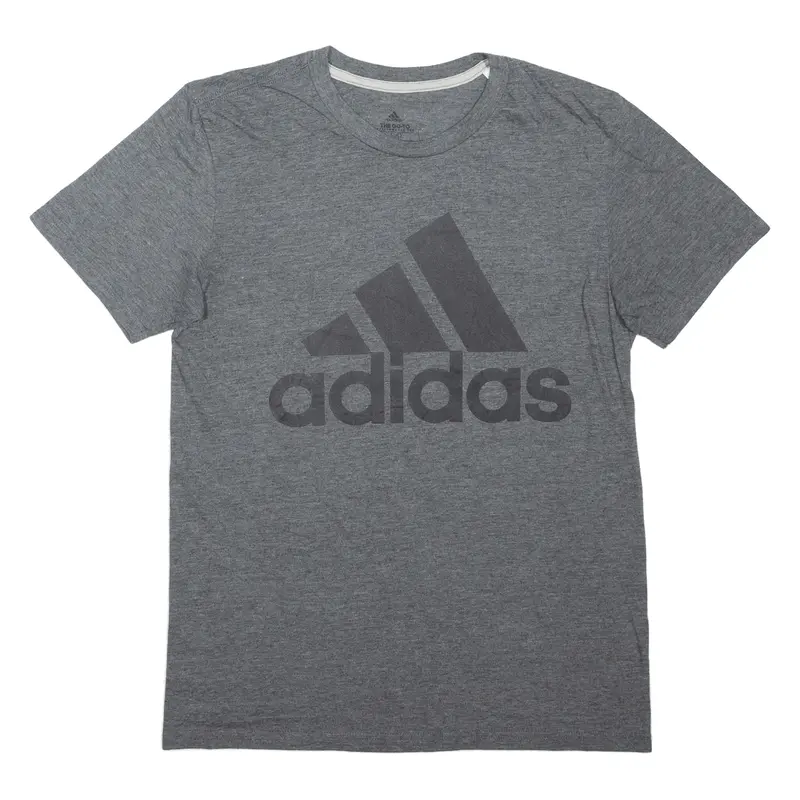 Adidas Mens T-Shirt Grey S 1