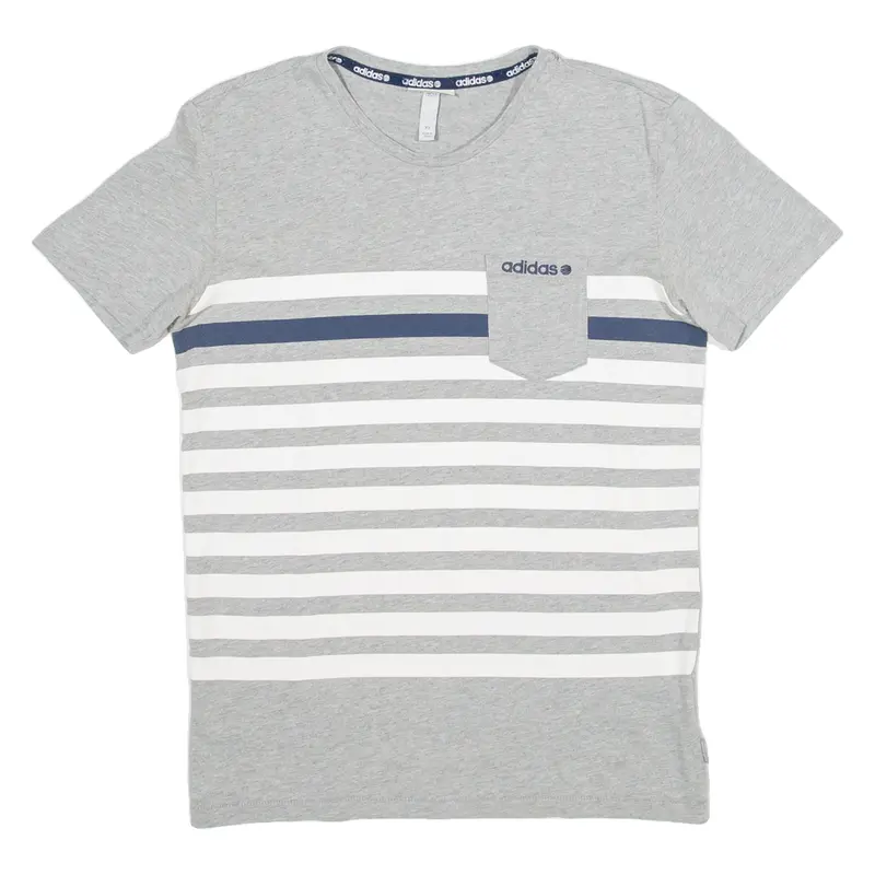 Adidas Mens T-Shirt Grey Xs 1