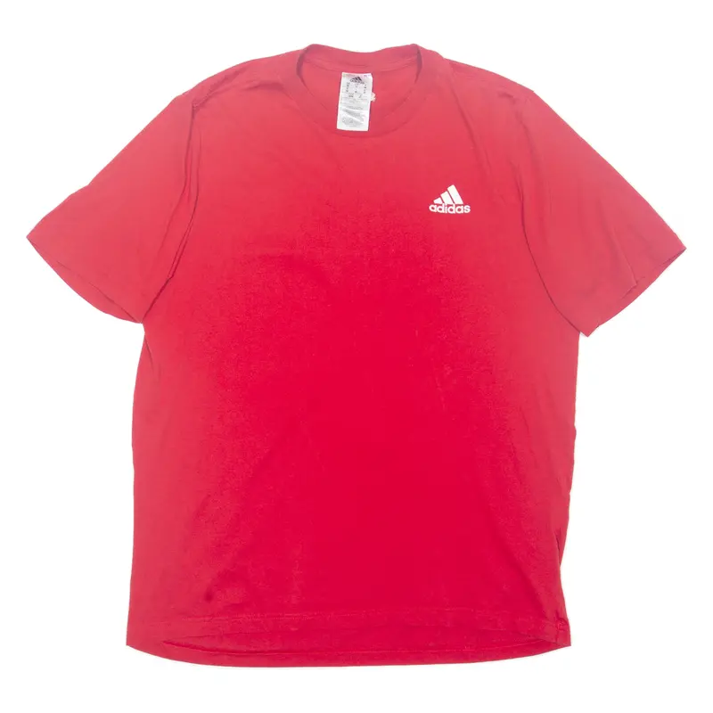 Adidas Mens T-Shirt Red M 1