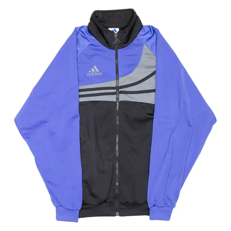 Adidas Mens Track Jacket Blue Colourblock M 1