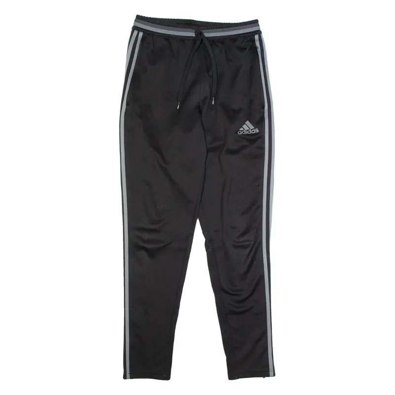 Adidas Mens Track Pants Black Tapered S W26 L29 1