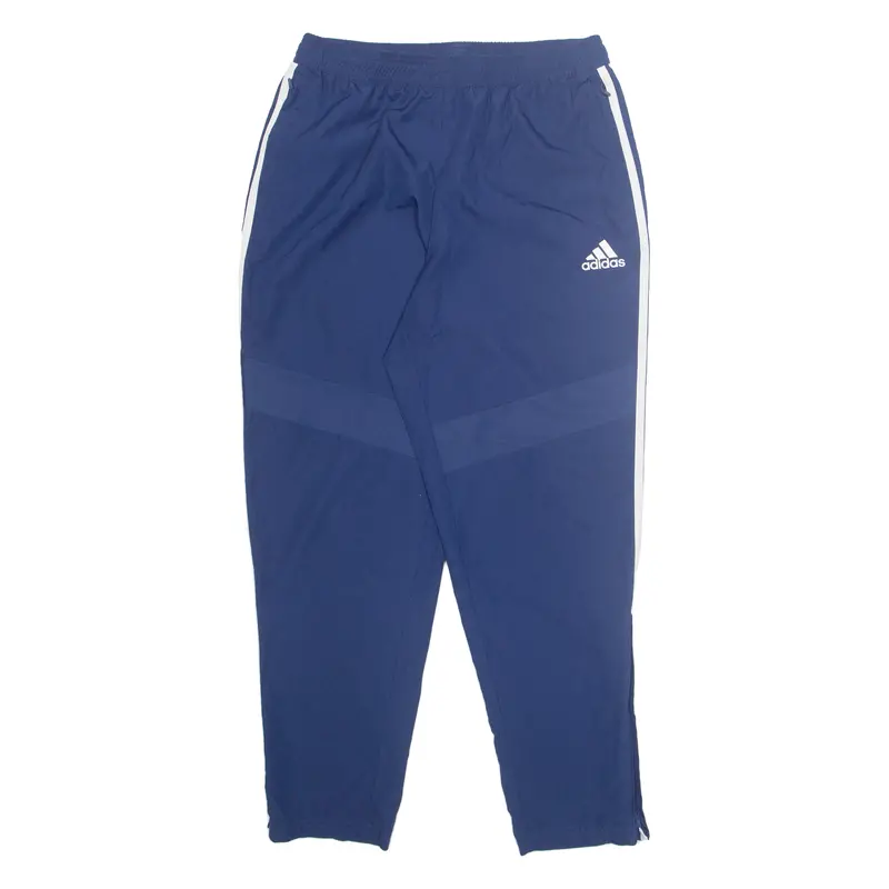 Adidas Mens Track Pants Blue Nylon Tapered L W28 L29 1