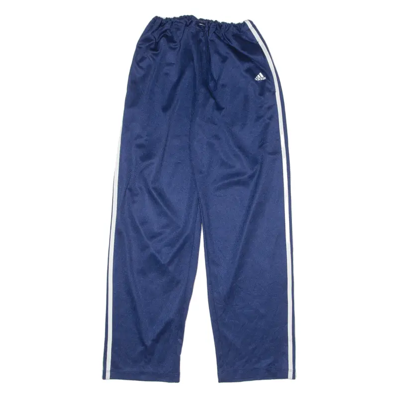 Adidas Mens Track Pants Blue Straight L W26 L28 1