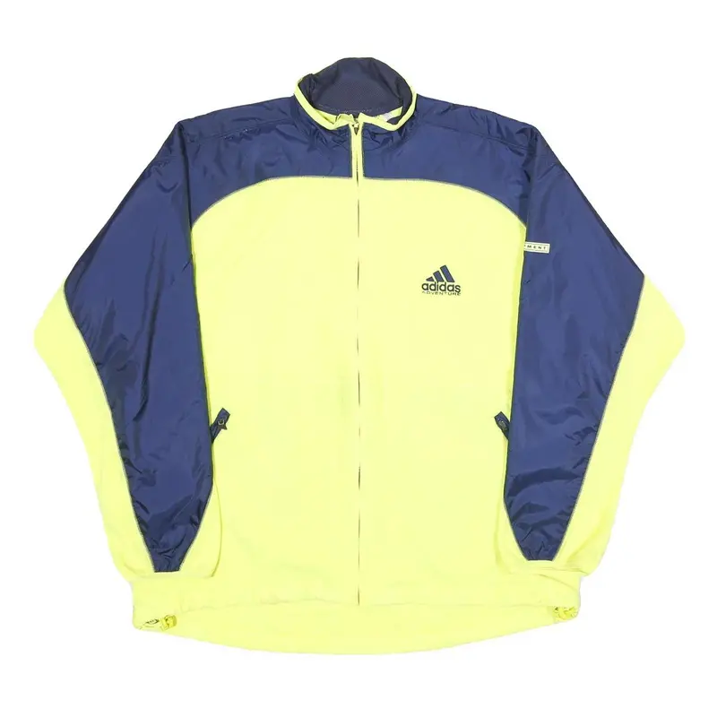 Adidas Mens Yellow & Blue Adventure Zip Up Polyester Jacket L Sports Track 1