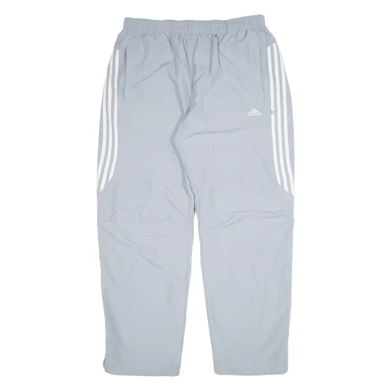 Adidas Mesh Lined Womens Track Pants Grey Straight L W36 L32 1