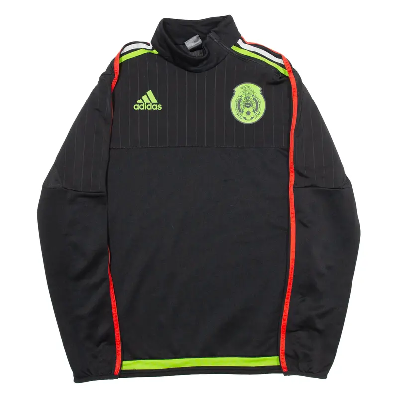 Adidas Mexico Football Mens Pullover Jacket Black S 1