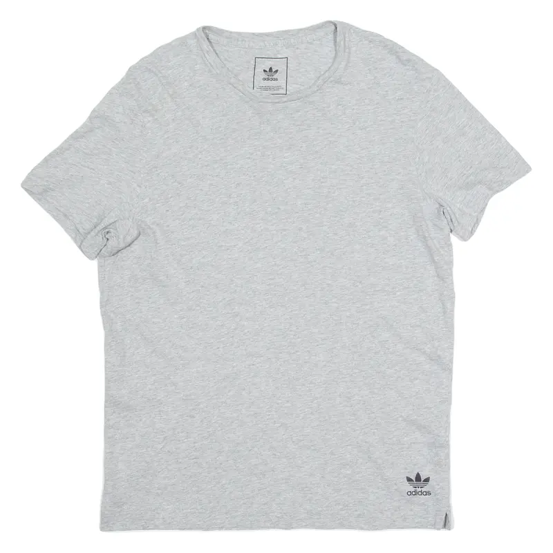 Adidas Originals Mens T-Shirt Grey Crew Neck S 1
