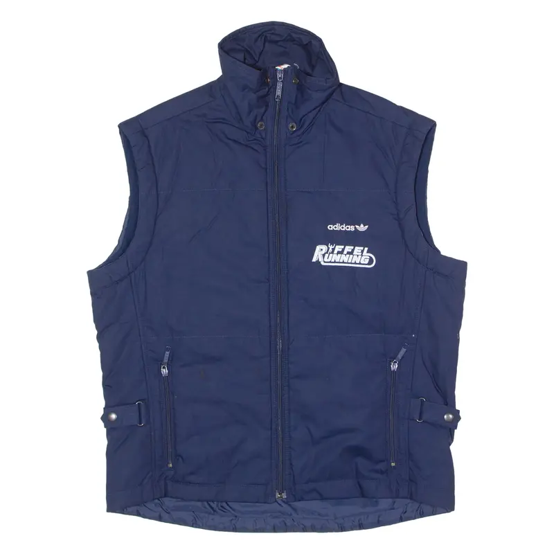 Adidas Originals Ruffle Running Womens Track Gilet Blue 90S Uk 16 1
