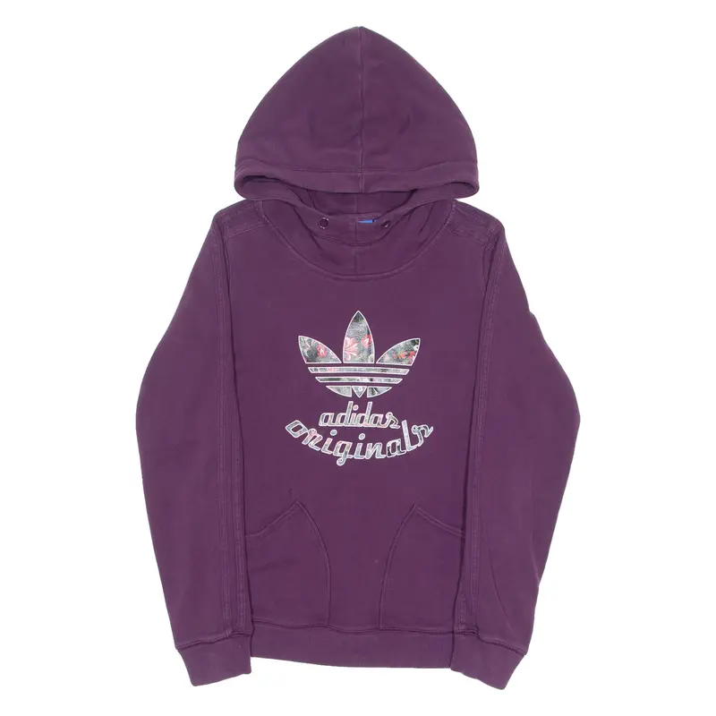 Adidas Originals Womens Purple Hoodie Uk 10 1