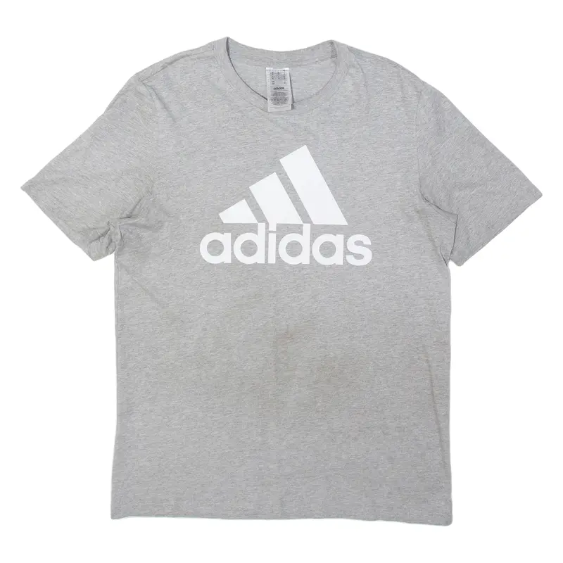 Adidas Oversized Mens T-Shirt Grey M 1