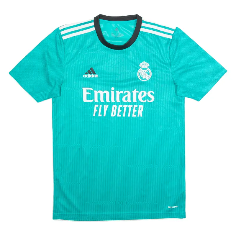 Adidas Real Madrid Mens Football Shirt Jersey Green S 1