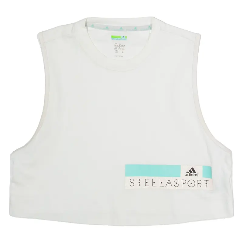 Adidas Stellasport 8-10 Womens Vest White Sleeveless S 1