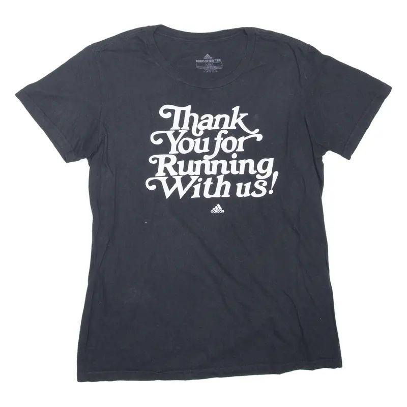 Adidas Thank You For Running With Us Mens T-Shirt Blue M 1