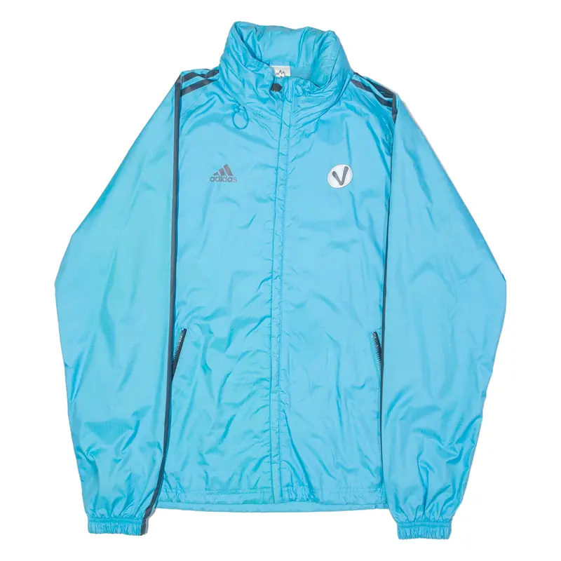 Adidas Uefa Euro 2008 Mens Rain Coat Blue Hooded S 1