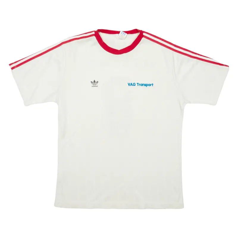 Adidas V.A.G Transport Mens Football Shirt T-Shirt Beige Crew Neck Xl 1