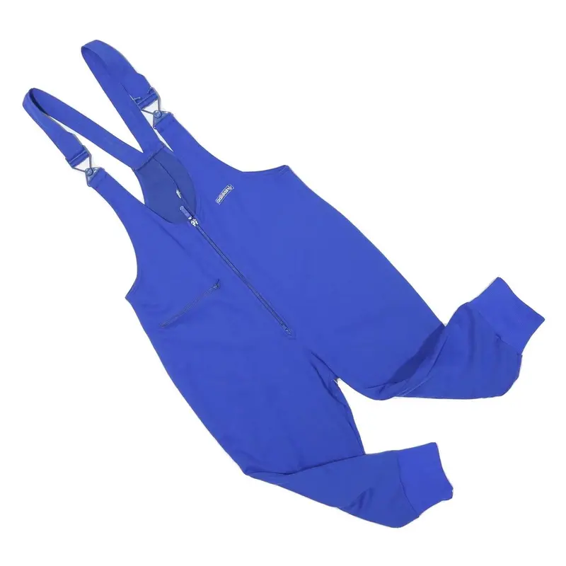 Adidas Womens Blue Dungarees Slim Polyester Blend S W31 L19 Stretch Zip 1