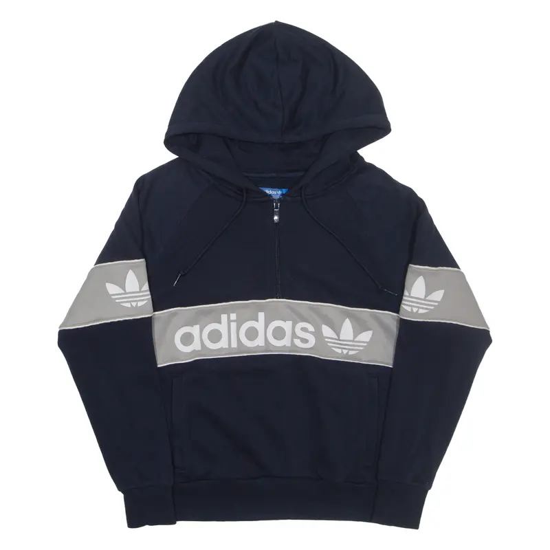 Adidas Womens Blue Hoodie Uk 4 1