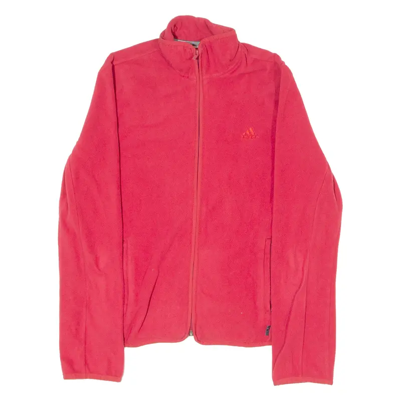 Adidas Womens Fleece Jacket Red Uk 14 1