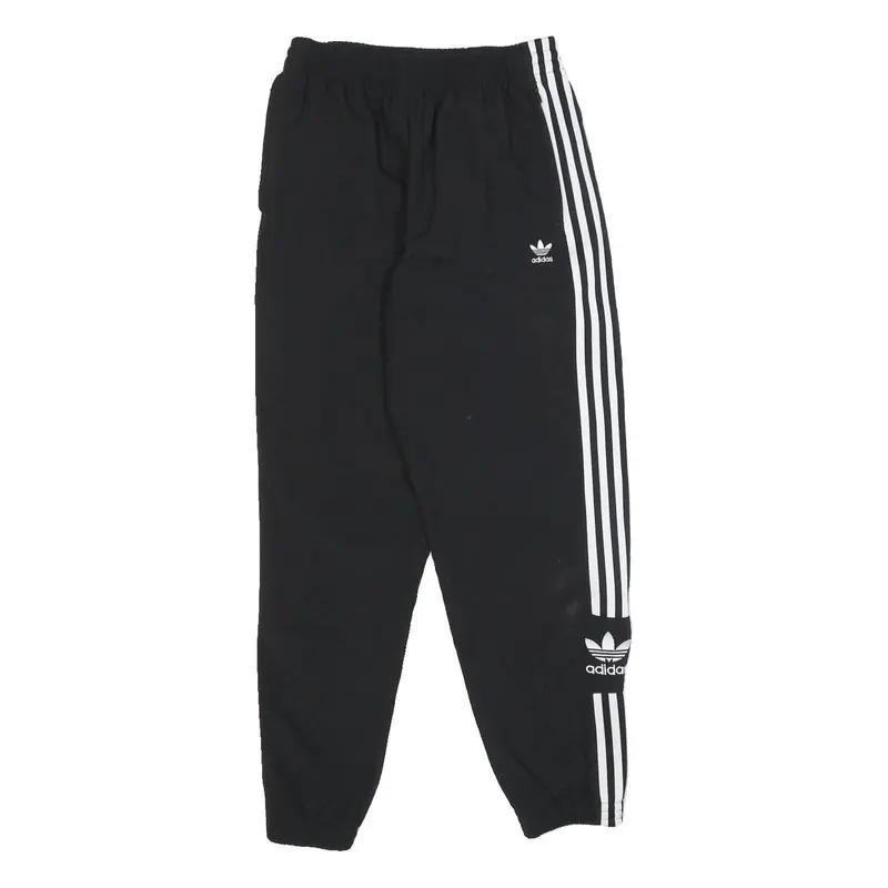 Adidas Womens Joggers Black & White Regular Slim Tapered Uk 12 W26 L28 1