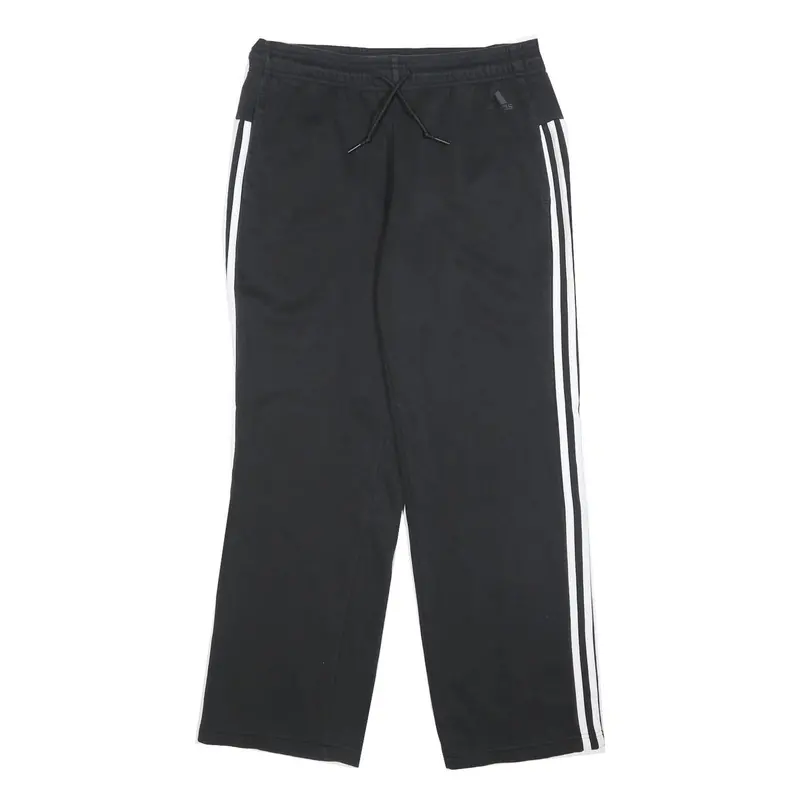 Adidas Womens Joggers Black & White Slim Straight Uk 12 W30 L30 Cotton Blend 1