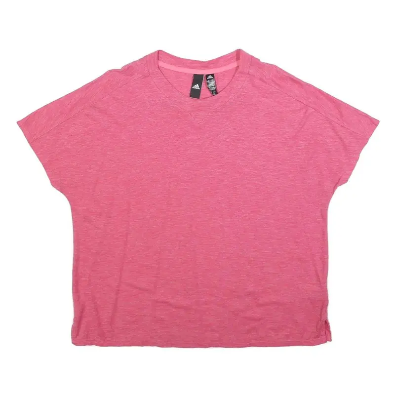 Adidas Womens Pink Modern T-Shirt M Short Sleeve Crew Neck Sportswear 1