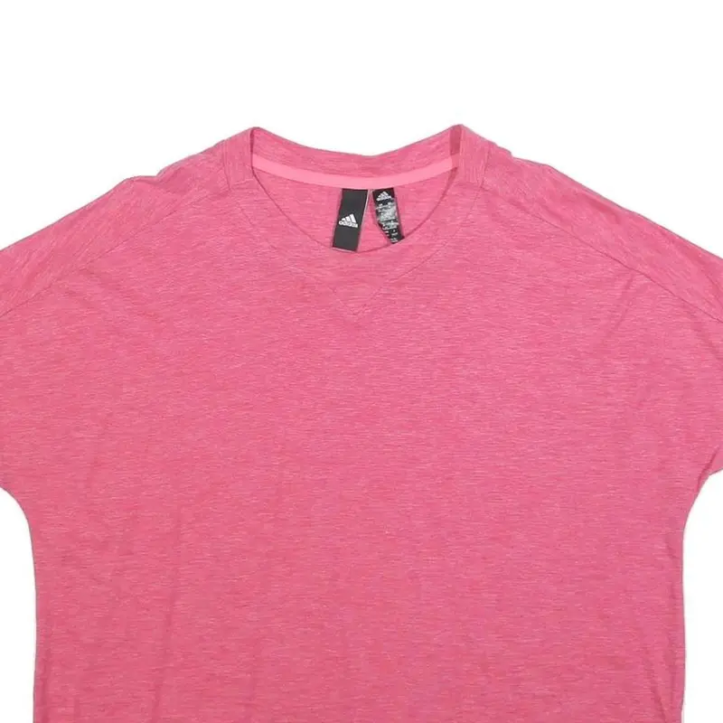 Adidas Womens Pink Modern T-Shirt M Short Sleeve Crew Neck Sportswear 2