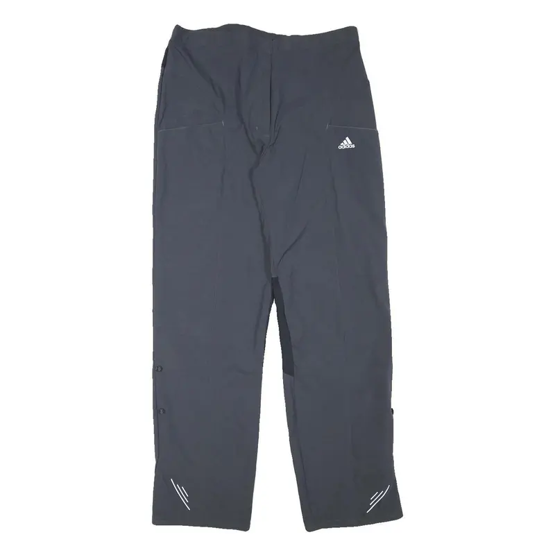 Adidas Womens Polyester Blend Black Regular Fit Straight Leg Trousers W31 L30 1