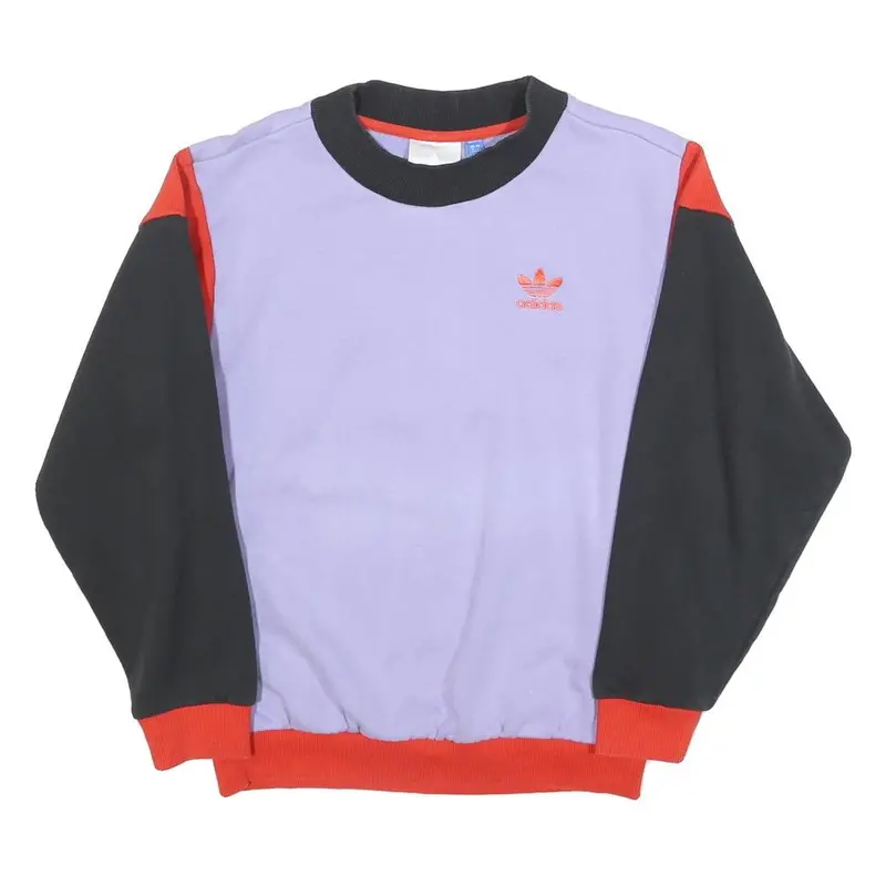 Adidas Womens Purple & Black & Red Florida Shore Crew Neck Uk 8 Sweatshirt 1