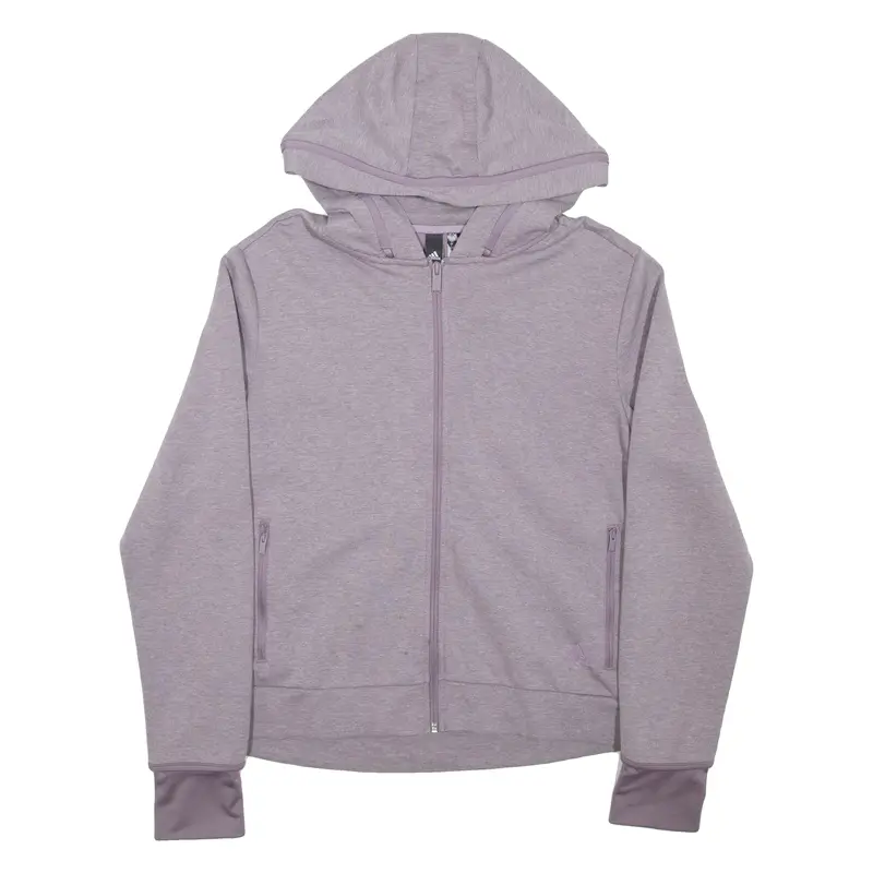 Adidas Womens Purple Hoodie Full Zip L 1