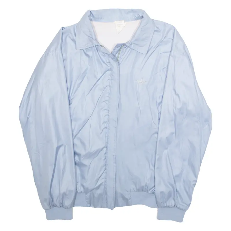 Adidas Womens Shell Jacket Blue Nylon M 1