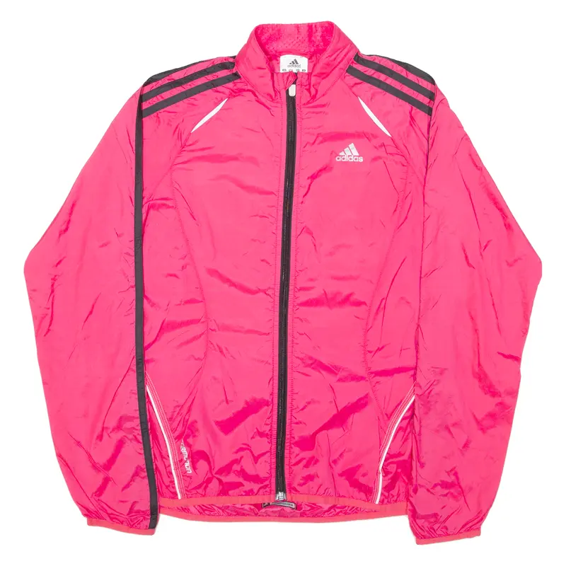 Adidas Womens Shell Jacket Pink Nylon Uk 8 1