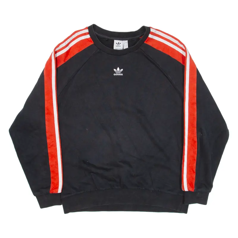 Adidas Womens Sweatshirt Black Uk 12 1