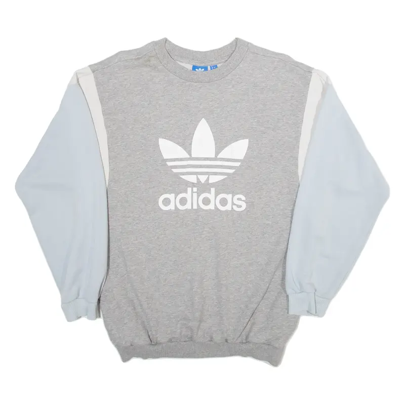 Adidas Womens Sweatshirt Grey Uk 10 1