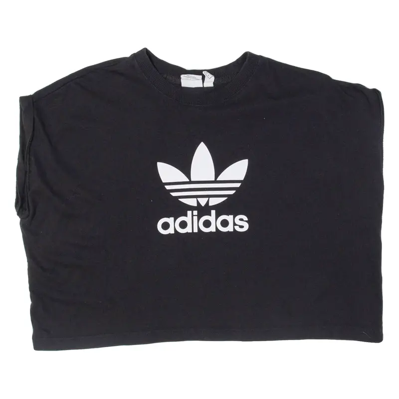 Adidas Womens T-Shirt Black Crew Neck M 1