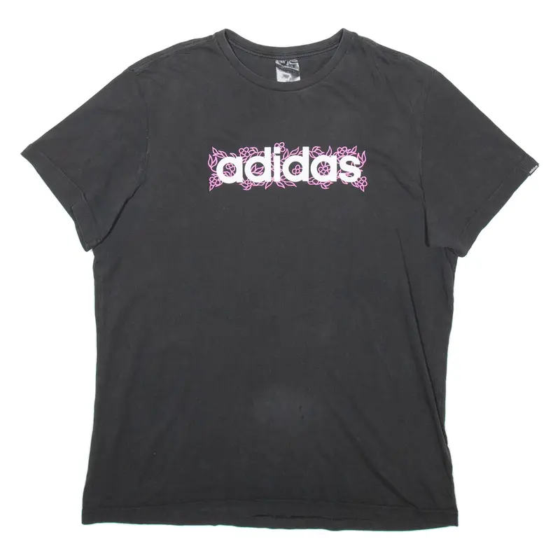Adidas Womens T-Shirt Black L 1