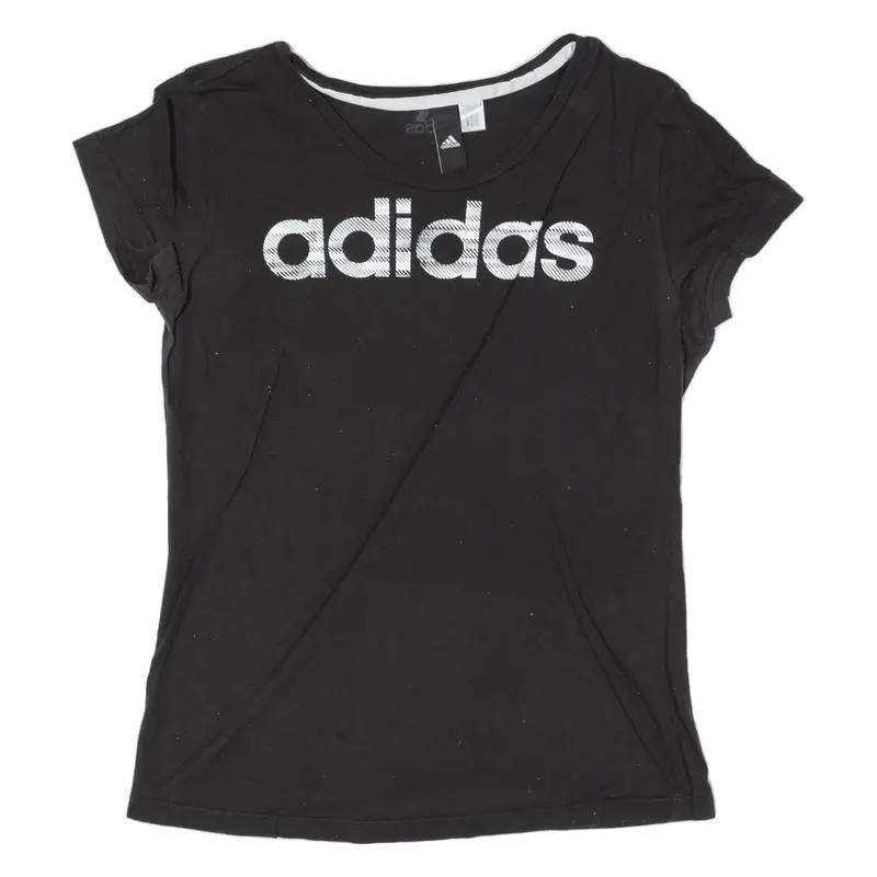 Adidas Womens T-Shirt Black S 1