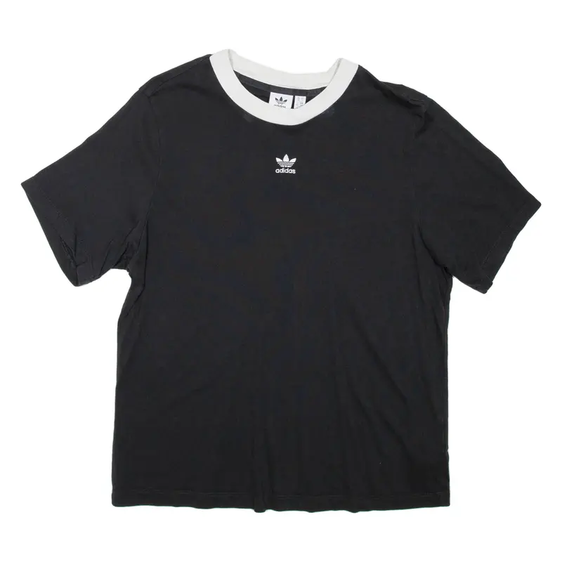 Adidas Womens T-Shirt Black Uk 10 1