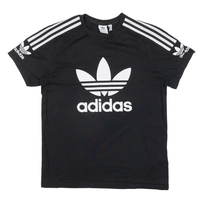 Adidas Womens T-Shirt Black Uk 6 1