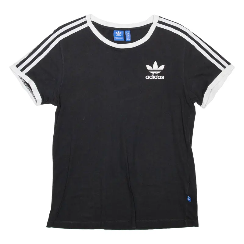 Adidas Womens T-Shirt Black Uk 6 1