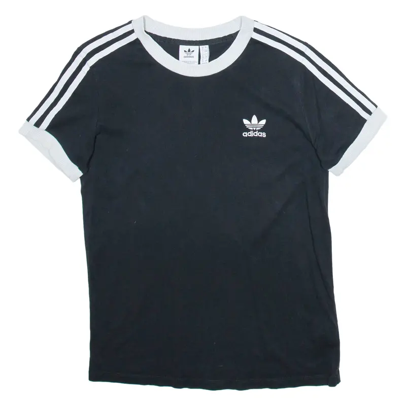Adidas Womens T-Shirt Black Uk 8 1