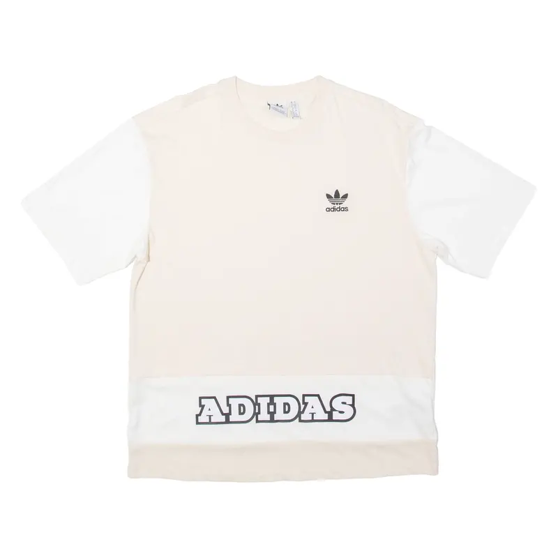 Adidas Womens T-Shirt Cream Uk 10 1