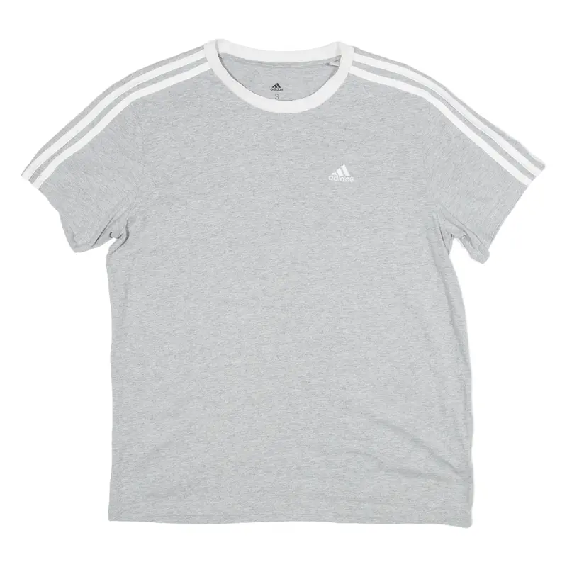 Adidas Womens T-Shirt Grey S 1