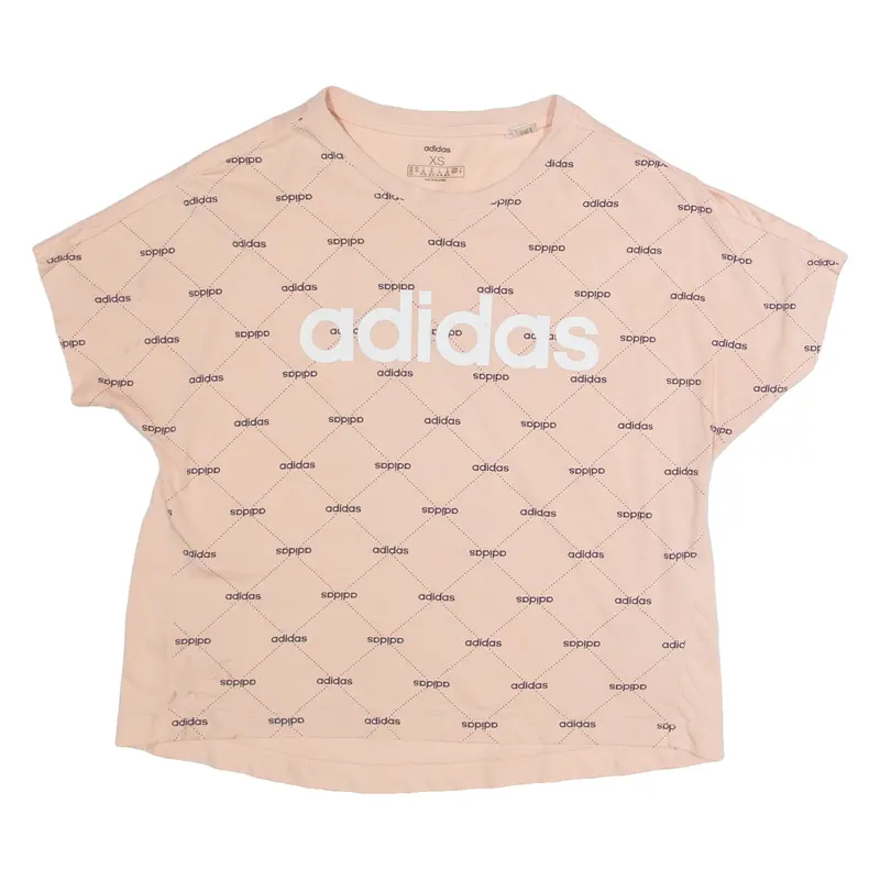 Adidas Womens T-Shirt Pink Xs 1